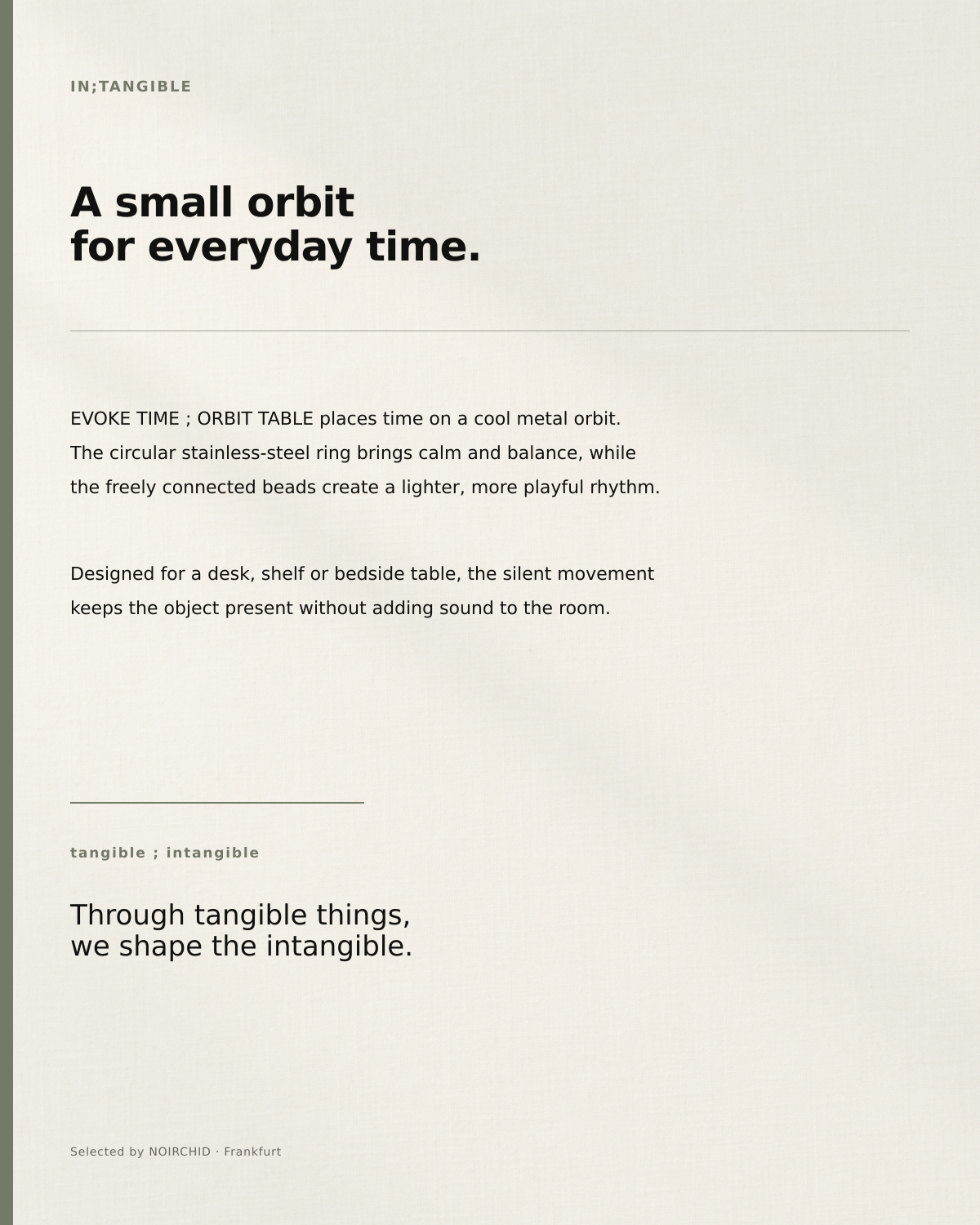 ORBIT TABLE - Desk Clock