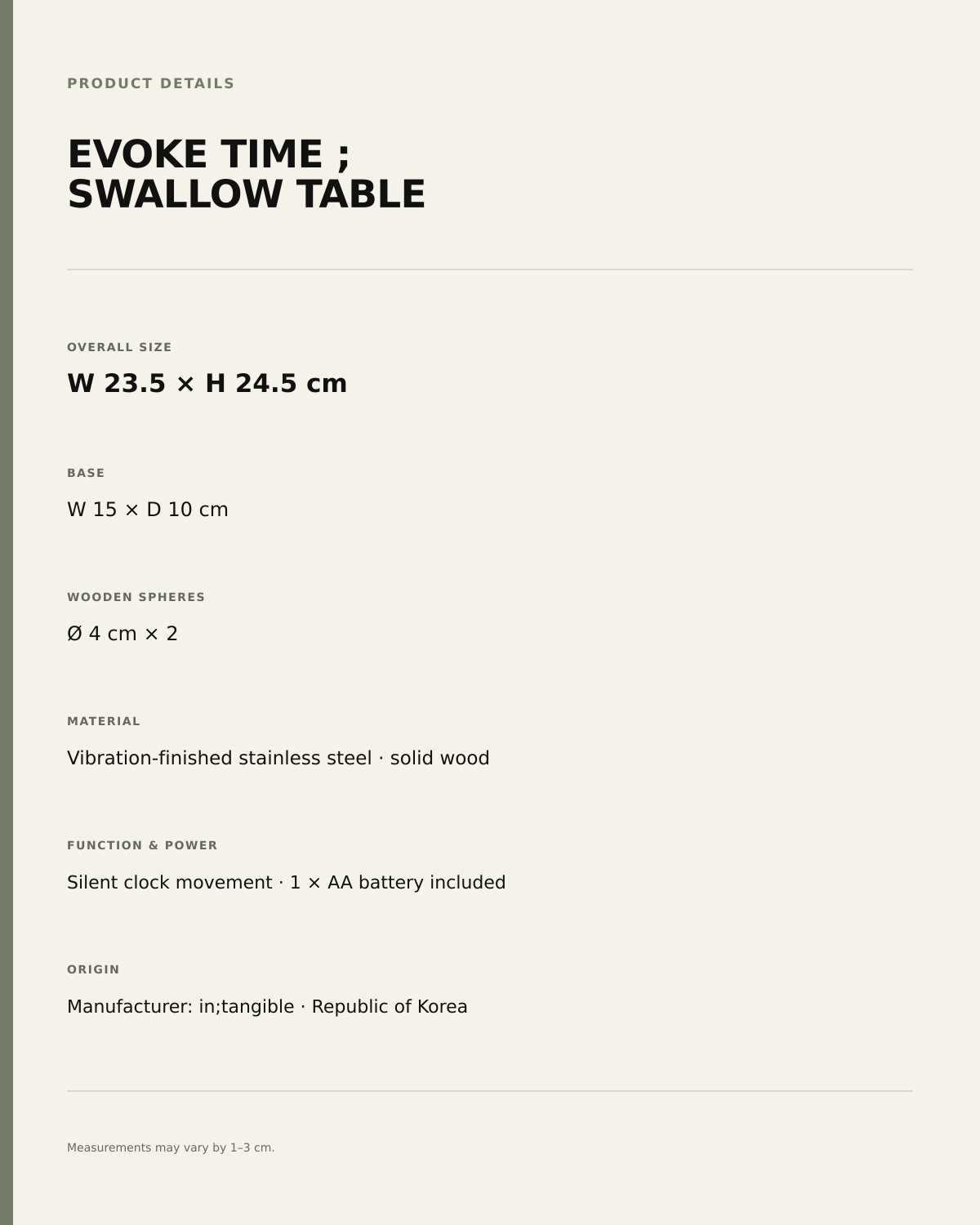 SWALLOW TABLE